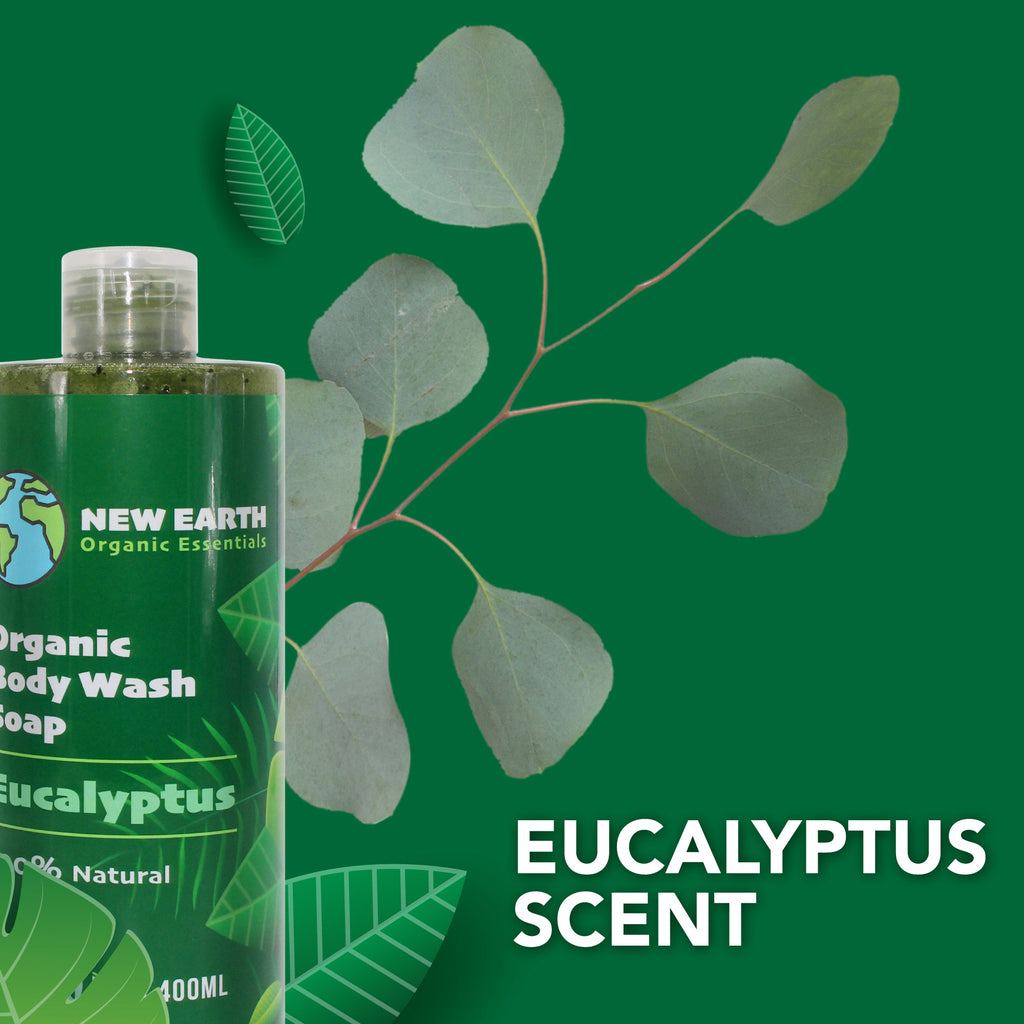 New Earth Organic Body Wash - Natural Vegan Plant Based Shower Gel - New Earth Organic Essentials