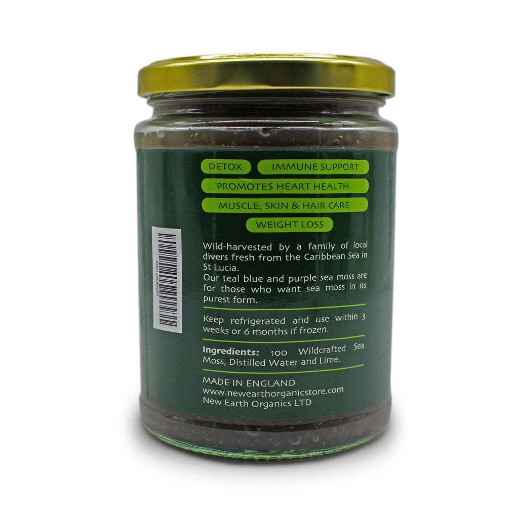 New Earth Sea Moss Gel - 500ml - Wildcrafted St Lucian Eucheuma Cottonii Raw Sea Moss - New Earth Organic Essentials